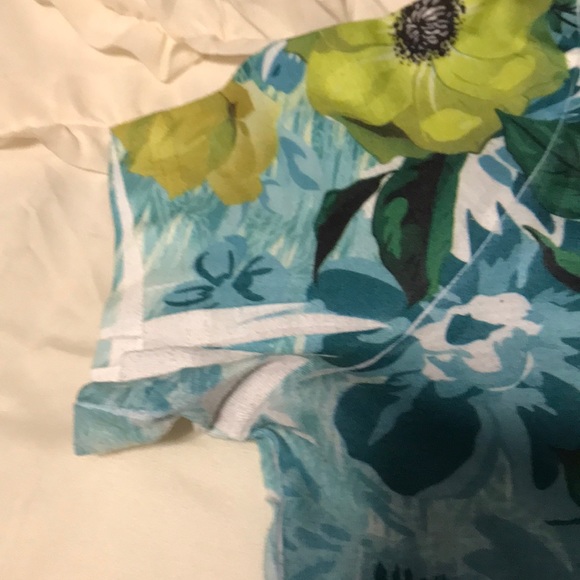 Size 1X green blue multi top by Kim Rogers - Picture 3 of 4